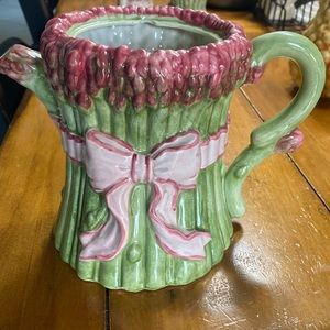 Fitz and Floyd asparagus teapot
